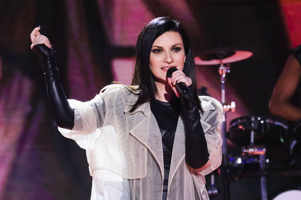 Laura Pausini in occasione del programma tv &#xAB;Che Tempo Che Fa&#xBB; a novembre 2024