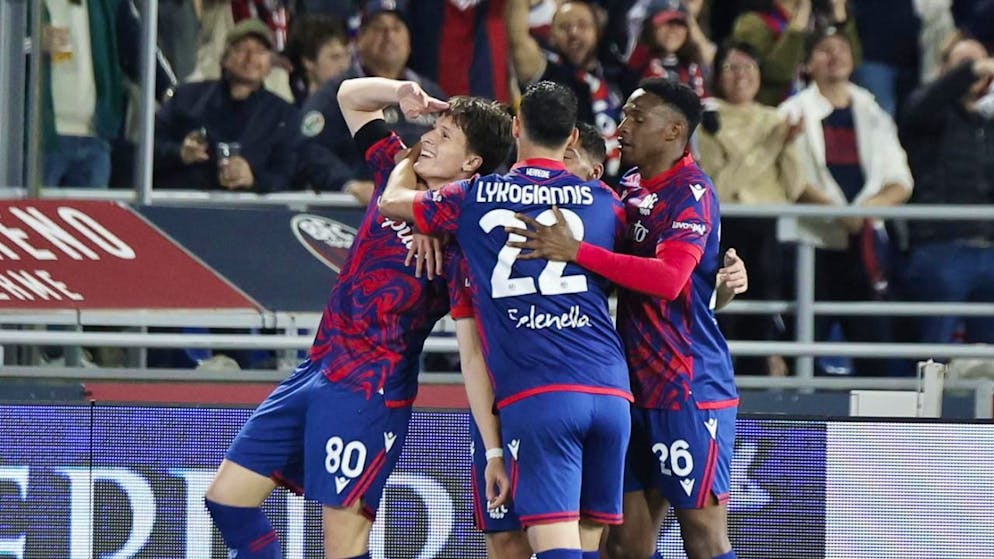 Giovanni Fabbian bringt Bologna im Rückspiel des Cup-Halbfinals früh in Führung