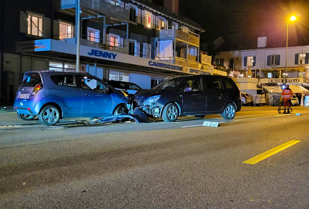 A total of four people are injured in the accident. 