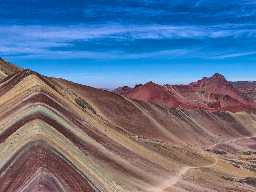 Vinicunca is one of Peru's most famous mountains. 