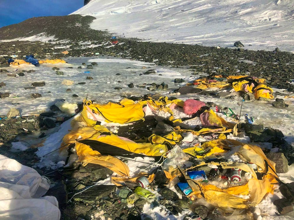 Mount Everest is now considered the world's highest garbage dump.
