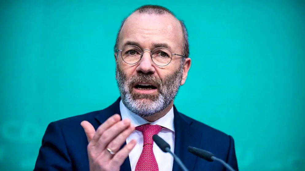 ARCHIVE - Manfred Weber (CSU) is Chairman of the EPP Group in the European Parliament. Photo: Michael Kappeler/dpa/Archive image