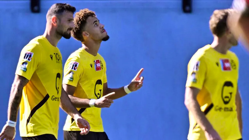 The players of FC Schaffhausen hope for better times.