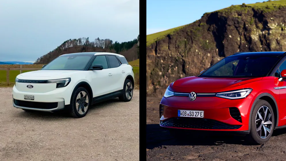Der Ford Explorer und der ID.4 GTX kommen zwar nicht aus dem gleichen Haus, sind sich aber ähnlicher als man denkt.