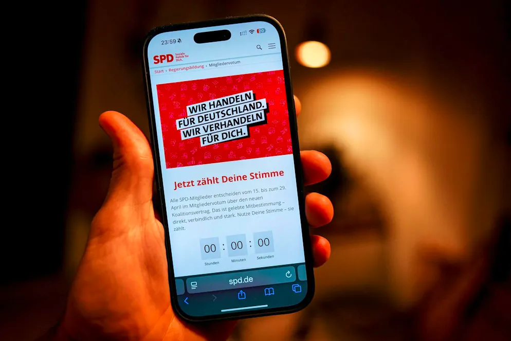 SPD members had 15 days to vote on the coalition agreement. (symbolic image)