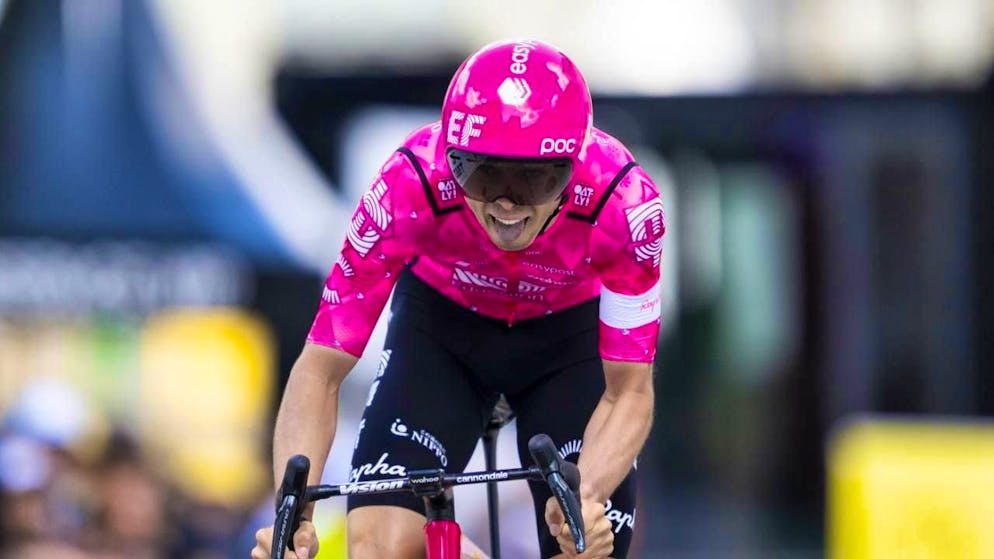 Alex Baudin will ride in yellow instead of pink on Friday