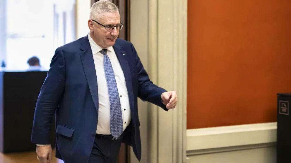 Glarner may be investigated for fake video - Gallery. SVP National Councillor Andreas Glarner from Aargau on Friday morning after his hearing by the National Council's immunity committee.