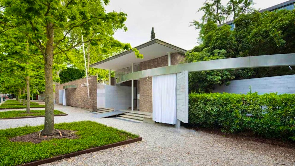 Swiss Pavilion in Venice commemorates architect Lisbeth Sachs - Gallery. The Swiss Pavilion at the Architecture Biennale in Venice commemorates Lisbeth Sachs, one of Switzerland's first female architects. The exhibition relates her architectural approach to that of her contemporary Bruno Giacometti, who built the Swiss Pavilion in the early 1950s.