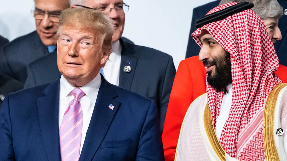 Donald Trump und Mohammed bin Salman bei ihrem letzten Treffen. (Archivbild)