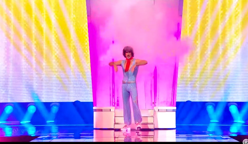 Kraftvoller Auftritt im 70er Stil: «Milkshake Man» von Australien. 