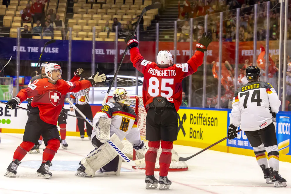 Die deutsche Abwehr war nicht nur gegen den Schweizer Sven Andrighetto überfordert.
