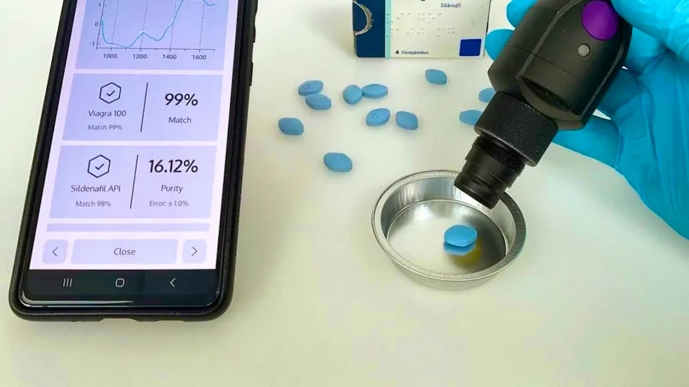 Researchers in Lausanne have developed a new device for detecting counterfeit Viagra.
