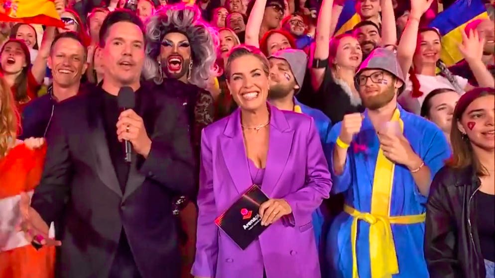 Looked like Céline Dion to the BBC, but it was just a big party: ESC in the St. Jakobpark stadium