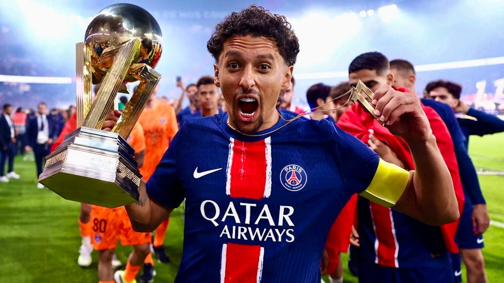 Marquinhos et le PSG ont célébré leur titre de champions de France.