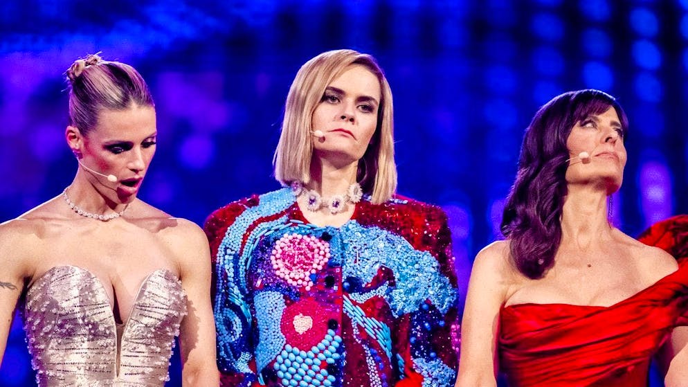 This trio rocked the ESC: Michelle Hunziker, Hazel Brugger and Sandra Studer (from left to right).