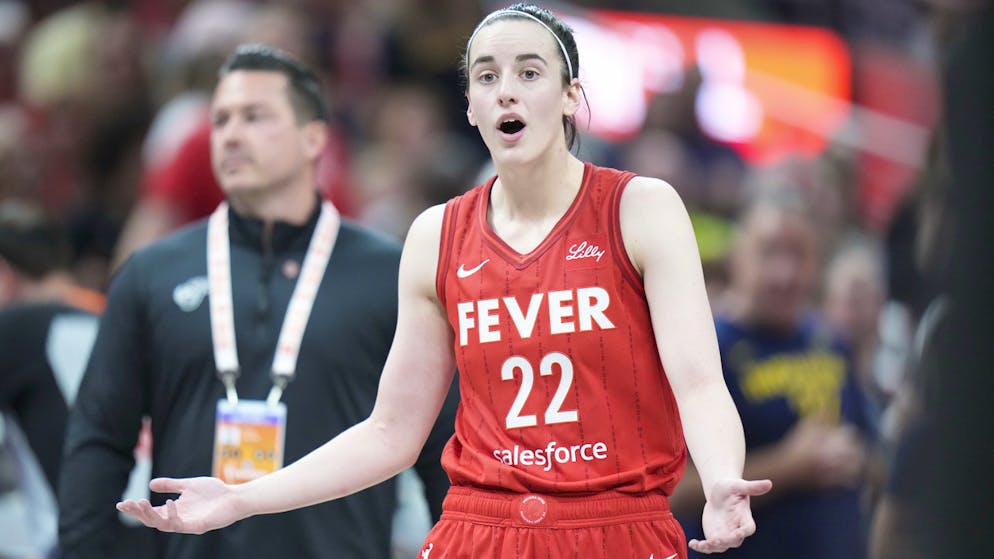 Angel Reese et Caitlin Clark (photo) entretiennent une longue rivalité depuis leurs années universitaires.