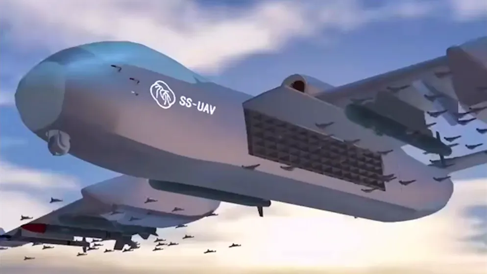 100 kamikaze drones in the belly. China launches the mothership of death