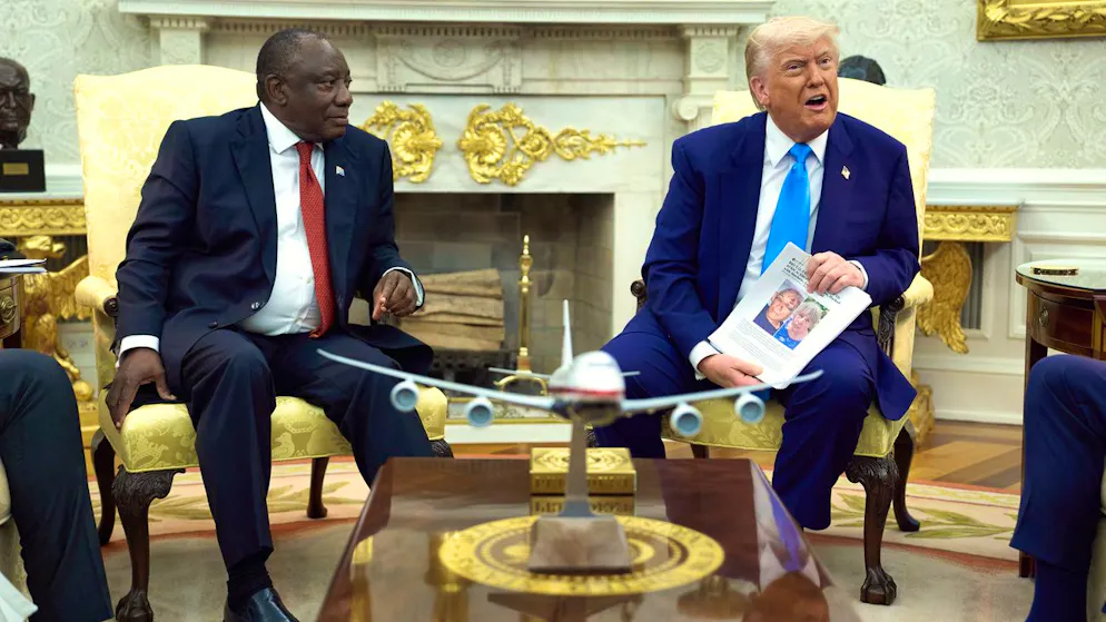 Rechtsradikales Narrativ im Oval Office. Trump belehrt Südafrikas Präsidenten über «Genozid» an weissen Südafrikanern
