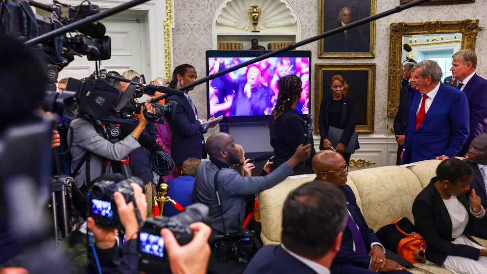 Chaos bei Ramaphosa-Besuch. Trump beschimpft Journalist im Oval Office als «Schande»