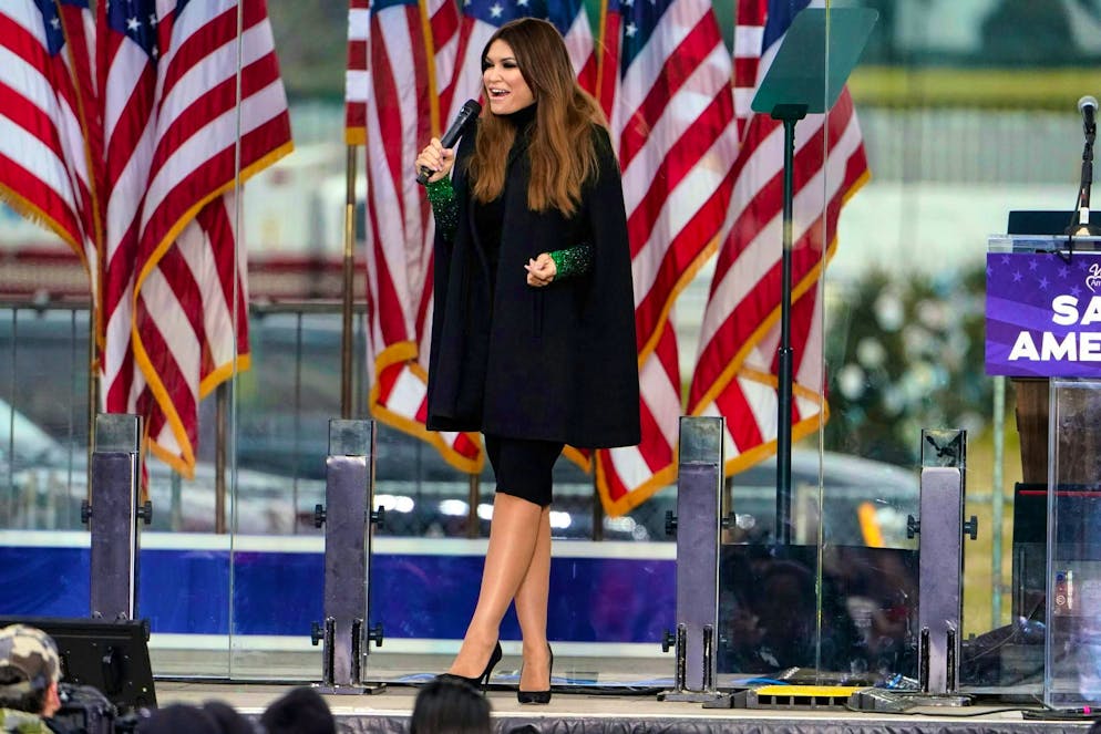 The maga look of the Trump women: When style gets political - Gallery. Kimberly Guilfoyle used to work for Fox News. (archive image)