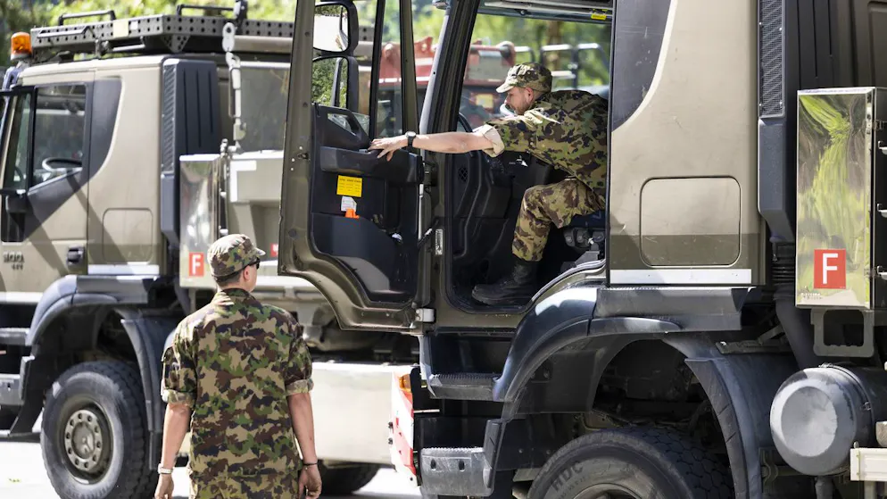 Gletscherabbruch in Blatten VS. Die Armee steht für einen Hilfseinsatz bereit.