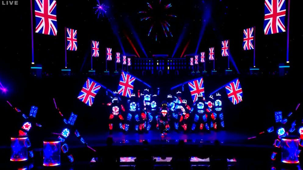 Leidenschaftliche Hommage an Grossbritannien: Der Finalauftritt der «Blackouts» reicht nur für Platz 2.