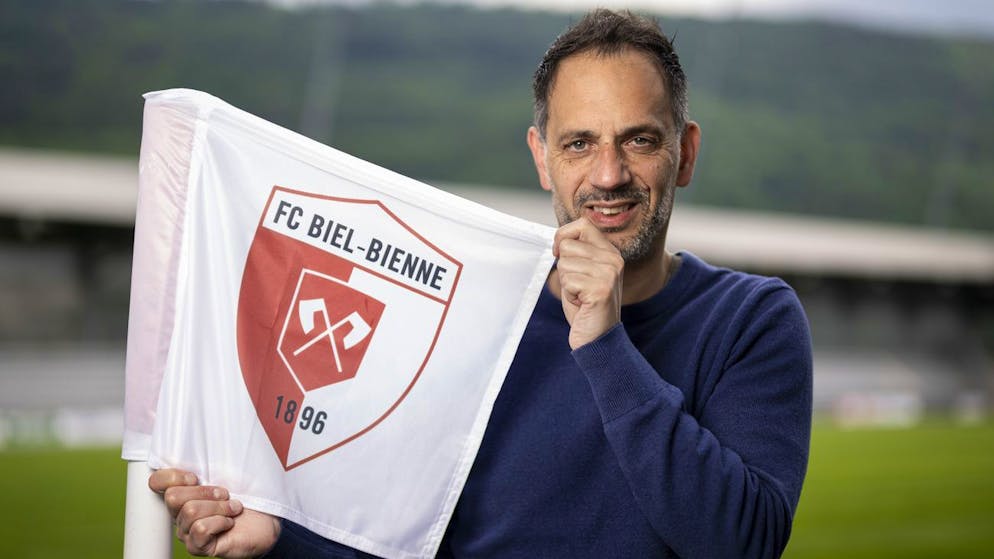 Mauro Ierep, Sportdirektor des FC Biel, blickt dem Cup-Final entgegen