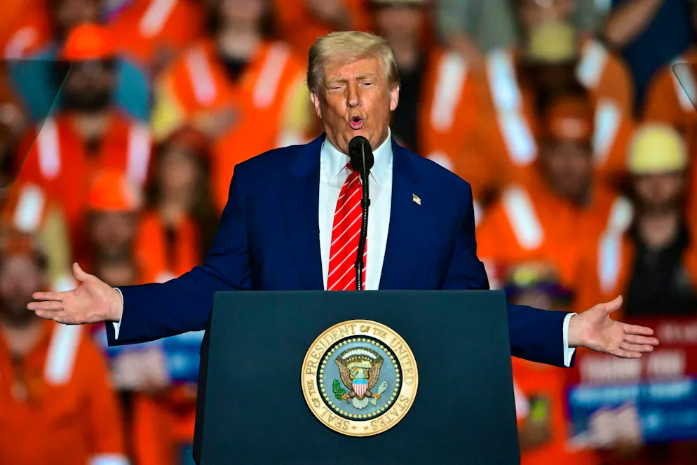 Steel industry reacts with concern to new Trump announcement - Gallery. His favorite word is "tariffs," says U.S. President Trump.
