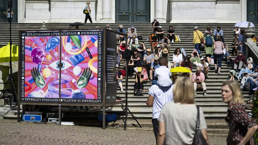Les 47e Journées littéraires de Soleure ont bénéficié de températures estivales et d'un public qui s'est réparti dans toute la vieille ville.