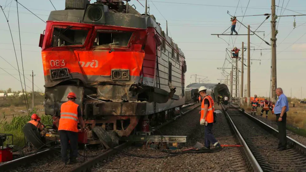 Le train a déraillé après l'effondrement du pont dans la région russe de Briansk (cliché symbolique/Keystone archives).