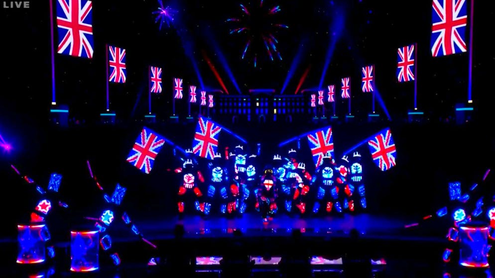 Passionate homage to Great Britain: The final performance of the "Blackouts" is only good enough for 2nd place.