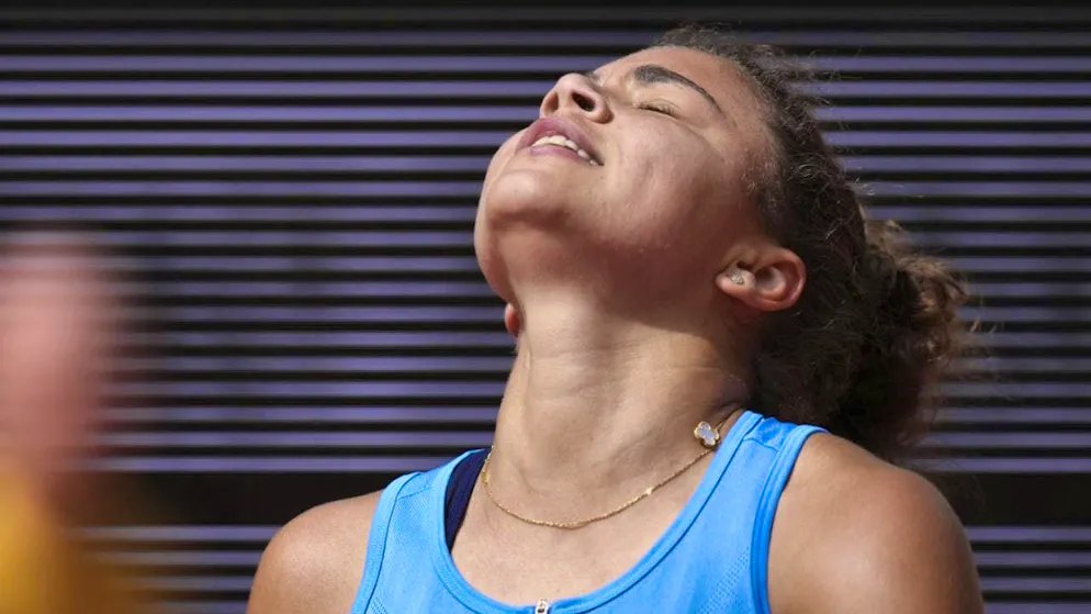 Early out: Last year's finalist Jasmine Paolini is eliminated in the round of 16 at the French Open