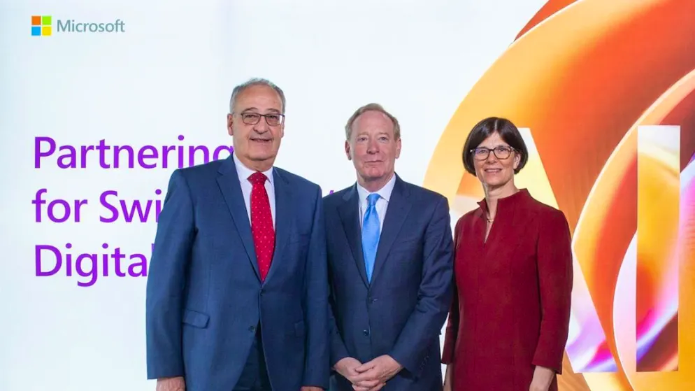 Importanti investimenti di Microsoft in Svizzera.