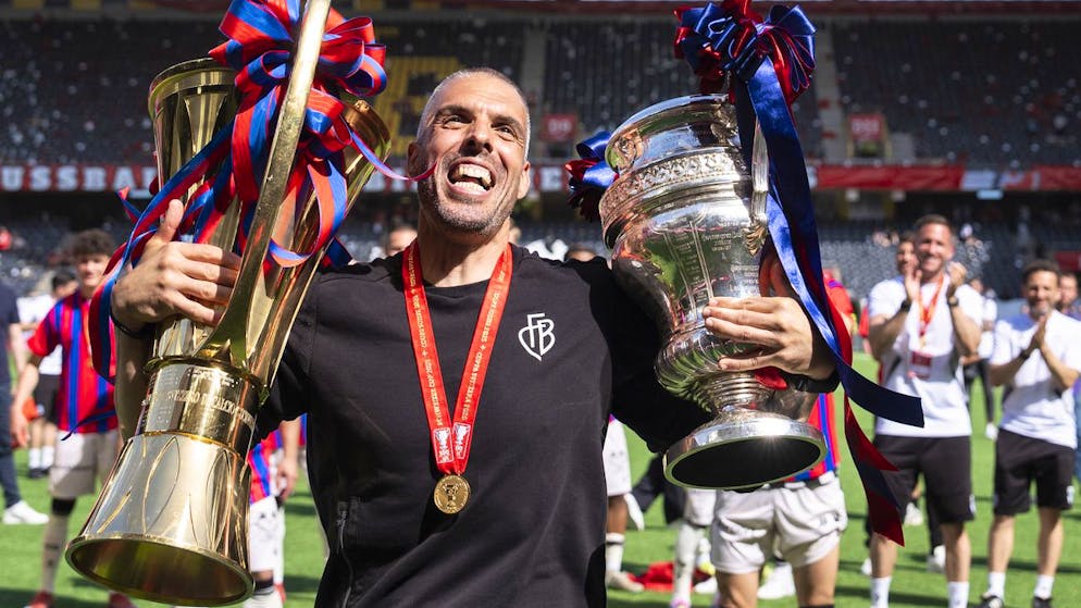 Fabio Celestini verlässt den FC Basel als Double-Held.