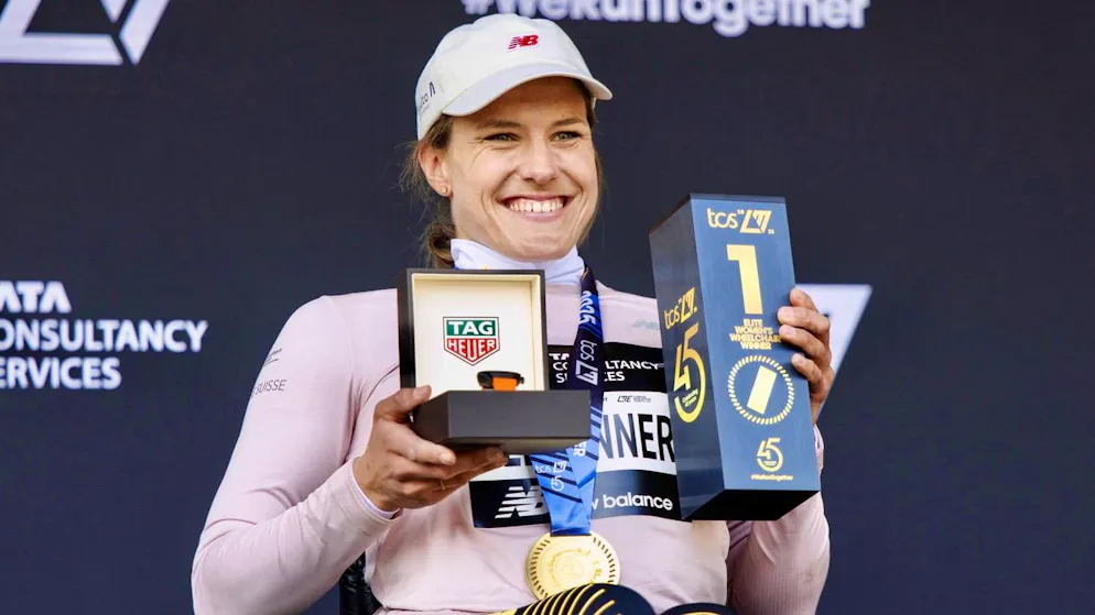 Catherine Debrunner a établi pas moins de trois records du monde ce week-end (archive).