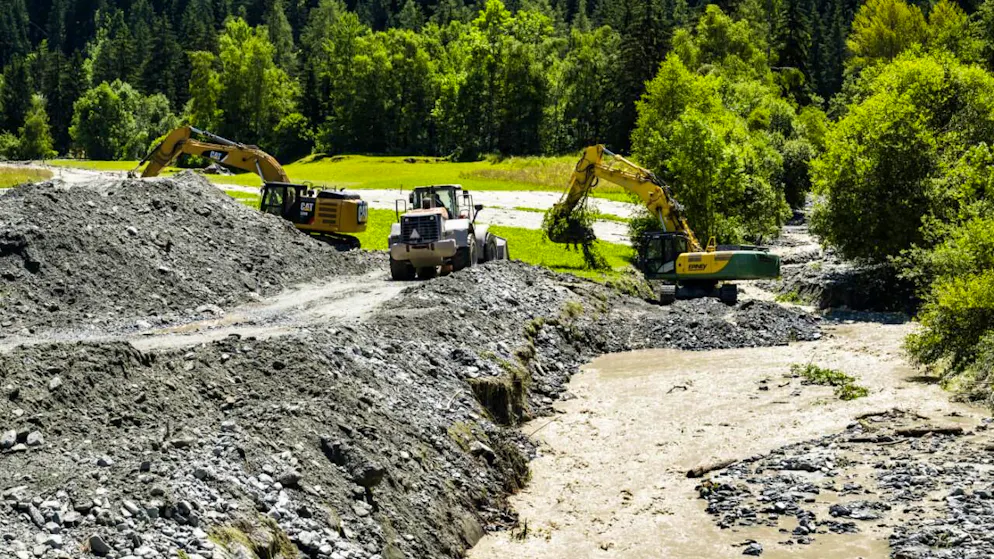 Les intempéries de juillet 2024 avaient coupé le Haut Val de Bagnes. A la suite de cet épisode, un point provisoire avait été créé au Fregnoley. Celui-ci a été emporté ce lundi matin (photo d'illustration).