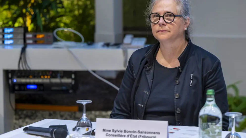 Le Conseil d'Etat, par la voix de Sylvie Bonvin-Sansonnens, en charge de la formation, soutient la mise en oeuvre de mesures prioritaires pour que la sérénité revienne à tous les échelons hiérarchiques (archives).