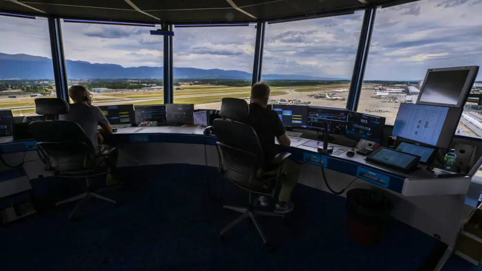 Un problème technique fait disparaître l'image sur les écrans de contrôle de Skyguide pendant quelques secondes à l'aéroport de Genève (archives).