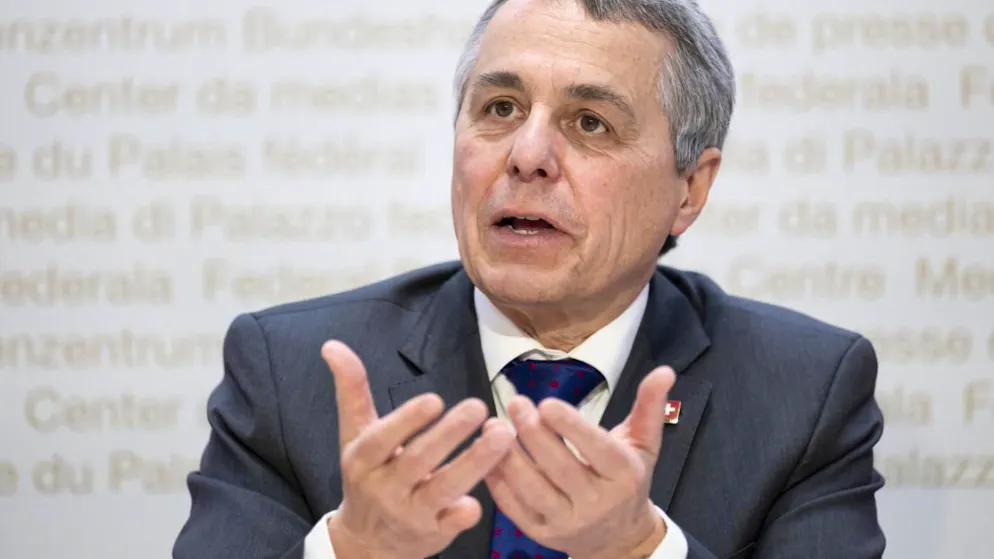 Le conseiller fédéral Ignazio Cassis demande à la communauté internationale davantage d'efforts face aux désastres naturels alors que les objectifs internationaux sont loin d'être atteints (archives).