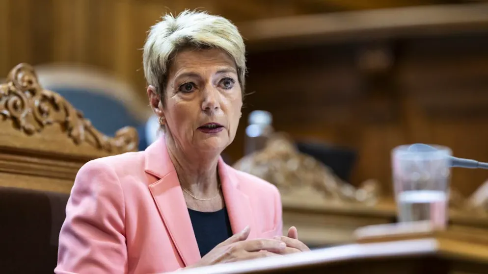La ministre des finances, Karin Keller-Sutter, a rappelé mardi les enjeux financiers qui attendent la Suisse ces prochaines années.