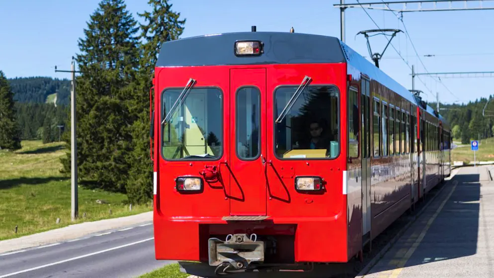 Le chemin de fer Nyon-Saint-Cergue-Morez exploite une ligne de chemin de fer longue de 27 km, reliant la gare de Nyon à La Cure en France (archives).