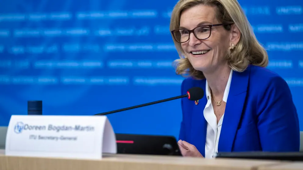 La secrétaire générale de l'Union internationale des télécommunications (UIT) Doreen Bogdan-Martin relaie des avancées des dispositifs des entreprises numériques liés au climat mais leur demande davantage d'efforts pour diminuer les émissions de gaz à effet de serre de ces entités (archives).