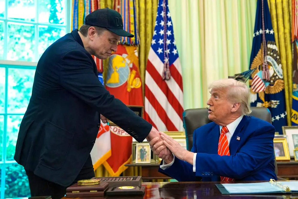 At the farewell in the White House, Trump and Musk showed each other mutual respect - but that is now over.