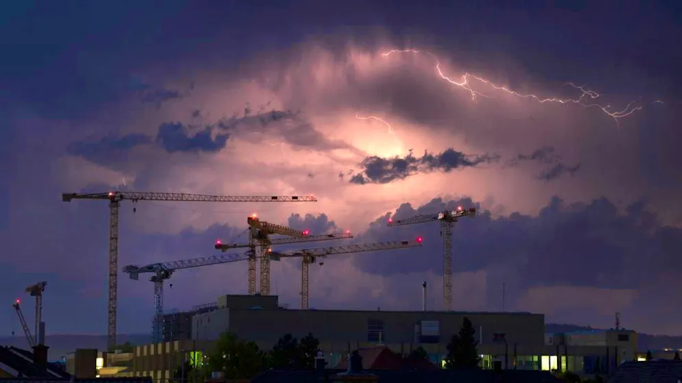 Over 8500 flashes of lightning were measured in Switzerland on Wednesday. (archive picture)
