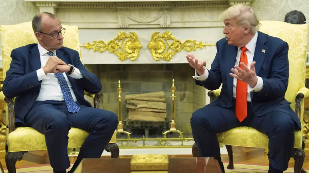 «Bonne relation». Trump reçoit le chancelier allemand Friedrich Merz