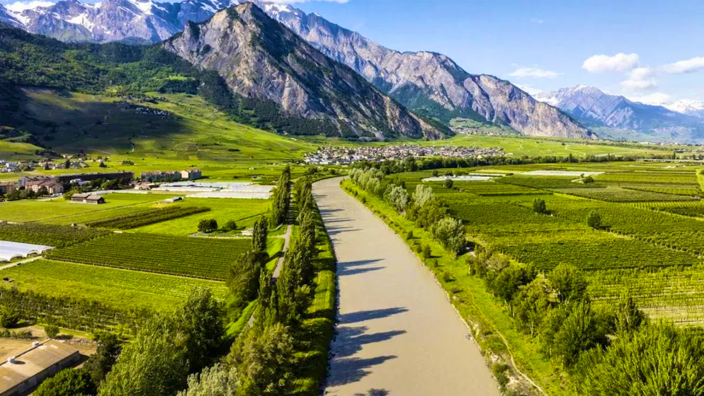 The third Rhone correction is the largest flood protection project in Switzerland. (archive picture)