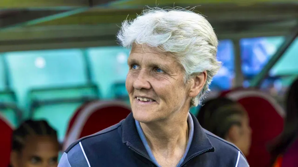 Starting the European Championship preparations with a large squad: national coach Pia Sundhage.