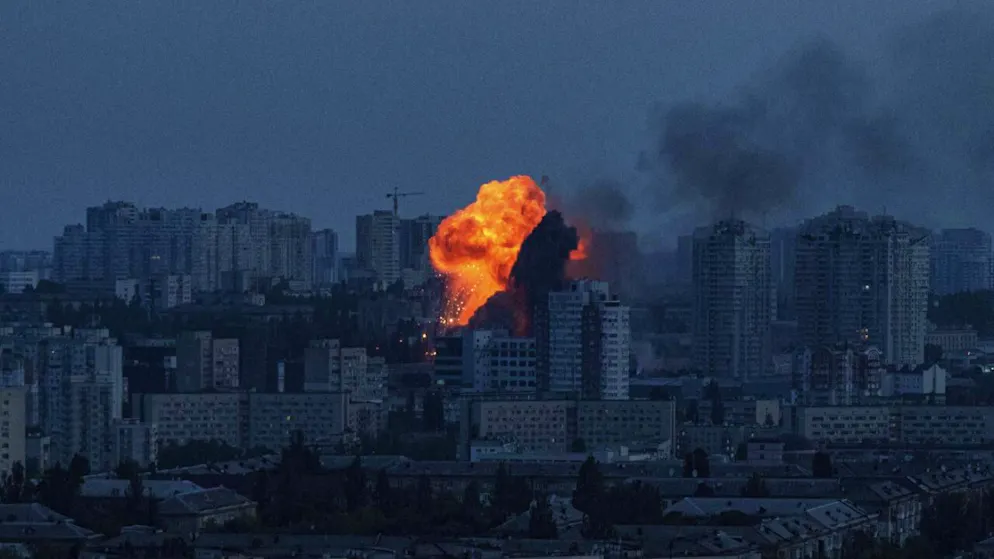 Attaques sur Kiev vendredi.