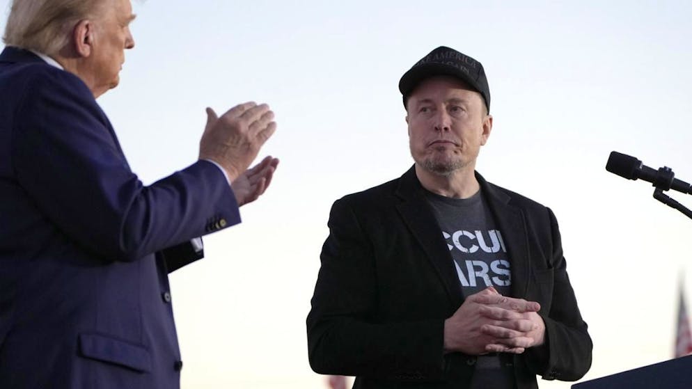 Donald Trump et Elon Musk semblent bien loin d'un potentiel rabibochage (archives).