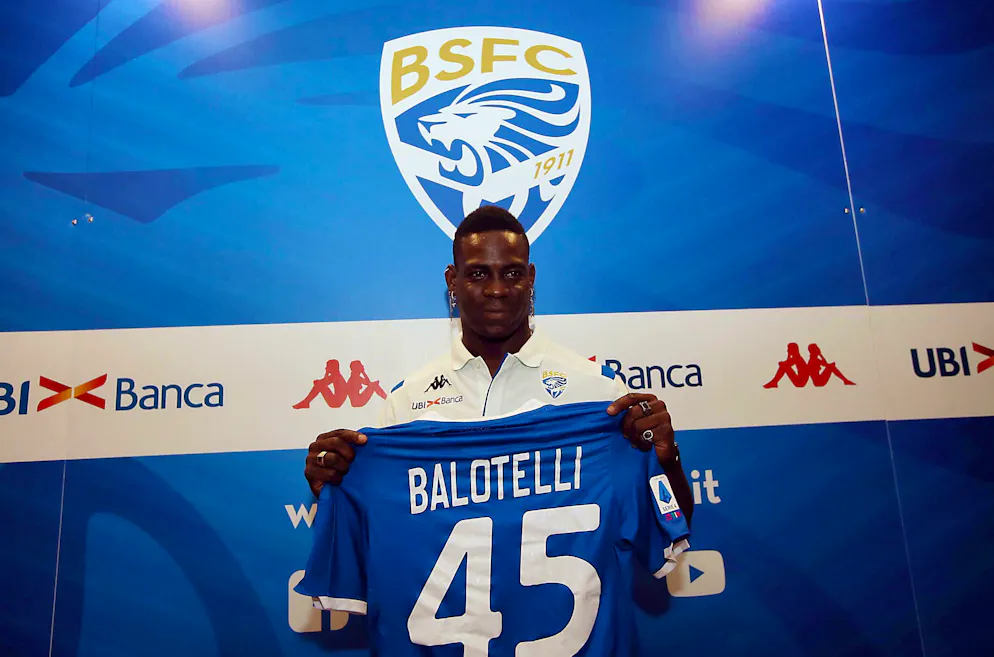 Mario Balotelli sous les couleurs du Brescia Calcio (image d’archives).